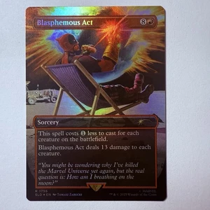Magic The Gathering Mtg Foil Blasphemous Act Deadpool Secret Lair Near Mint - Picture 1 of 1