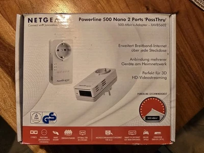 NETGEAR Powerline 500Nano 2 Ports XAVB 5602 - Bild 1 von 4