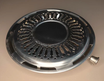 Chaumière/chauffe-plat à bougies rond JEAN COUZON ORFÈVRE inox 18/10 dans boite - Photo 1/4