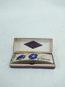 Vintage Echo-Luxe Harmonica in Original Box - Rare Collectible Decorative - Picture 1 of 10