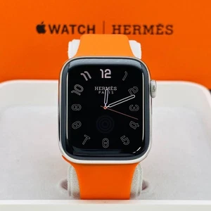 Apple Watch HERMES series6 44mm GPS+Cellular Black Stainless Steel Battery B - Picture 1 of 14