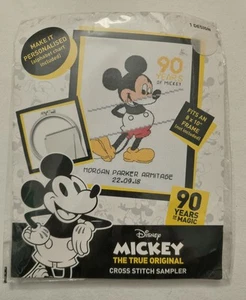 Disney MICKEY MOUSE Cross Stitch KIT - 90 Years of Magic SAMPLER - NEW - Picture 1 of 6