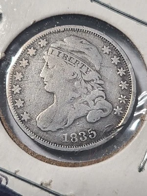 1835 Capped Bust Silver Dime 10c - Image 1 of 2