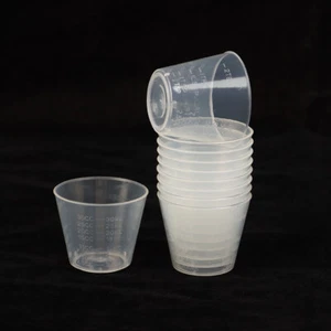 10pcs 1oz/30ml Graduated Plastic Mix Cups Universal Measuring Paint Tray - Picture 1 of 12