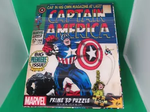 Marvel Comics Captain America 300 Piece 3D Jigsaw Puzzle Rare - Picture 1 of 7
