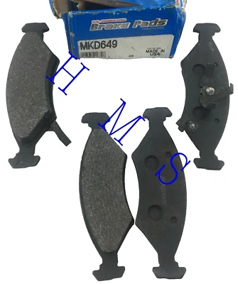 REAR DISC BRAKE PAD SET FITS KIA SEPHIA SPECTRA BENDIX BRAND MKD649 - Image 1 of 4
