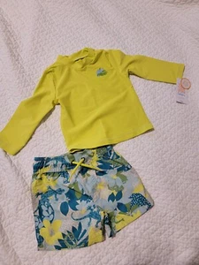 Toddler Swim Trunks And Rash Guard - Picture 1 of 2