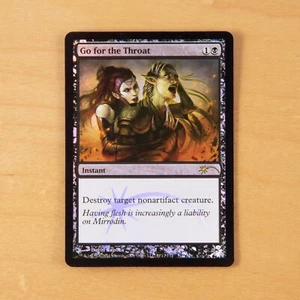 MtG - Go for the Throat - FOIL *FNM Promo* Magic: the Gathering Commander EDH - Picture 1 of 1