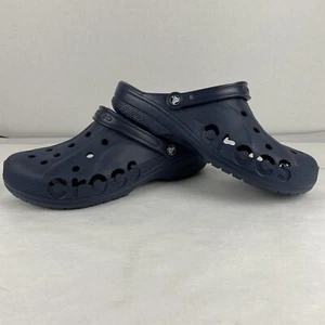 Crocs Baya Slip On Clogs Shoes Navy Blue Men's 13 New - Picture 1 of 9