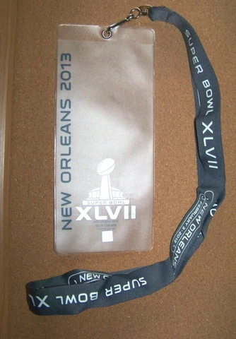 Super Bowl 47 XLVII ticket holder Baltimore Ravens SF San Francisco 49ers NO PIN Cover