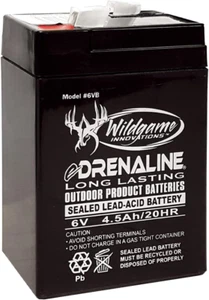 WILDGAME INNOVATIONS 6V Edrenaline Rechargeable Battery for Game Feeders - Picture 1 of 1