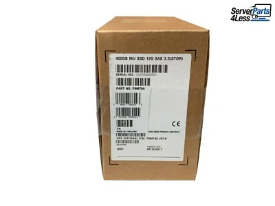 P9M79A HPE MSA 400GB 12G SAS MIXED USE LFF 3.5" SSD 868231-001 NEW RETAIL!!! - Image 1 of 4