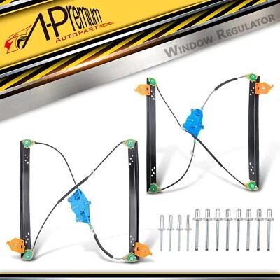 A-Premium 2x Power Window Regulator Front for Audi A8 Quattro 2004-2010 S8 07-09 Foto 1 de 4