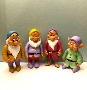 Disney  - 4 of the Seven Dwarves.  6 inch tall, Posable. - Picture 1 of 1