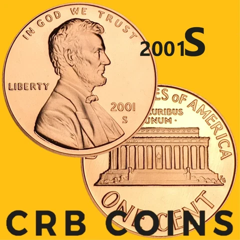 2001-S Proof "Lincoln Memorial Cent" - Penny - (UNC) KM#201a -LP01S Cover