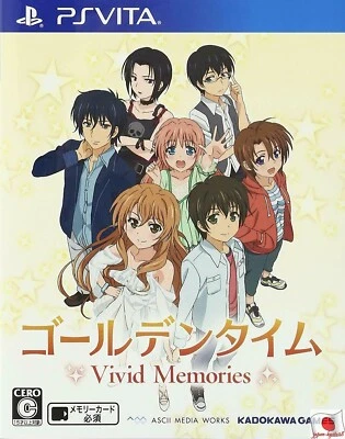 Golden Time Vivid Memories PS Vita Kadokawa Sony PlayStation Vita From Japan - Image 1 of 3