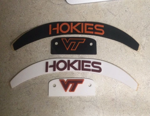 Virginia Tech Hokies 3D Speed Bumper Set MINI HELMET Size Football Helmet Cover