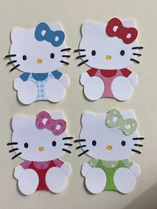 Arco sentado de Hello Kitty lindo troquelado gato (libro de recortes/tarjetas) - Imagen 1 de 2