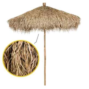 9 ft. Bamboo Seagrass Thatch Umbrella for Outdoors Market Patio Umbrella Tiki Be - Picture 1 of 7