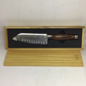 Cook's Essentials 5.5” / 13cm KYOTSU Knife with Wooden Box HTF NEW  - Picture 1 of 5
