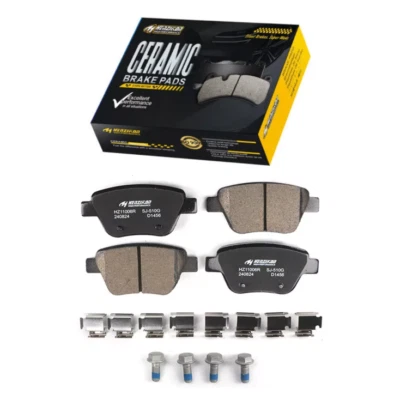 Pastilhas de freio traseiras de cerâmica para Audi A3 Quattro Volkswagen Beetle Eos Golf GTI Jetta - Imagem 1 de 2