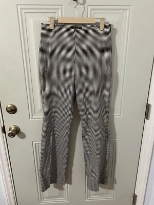 Karen Kane Lifestyle Pants Size 4 Black White Check Nwt H74 - Image 1 of 4