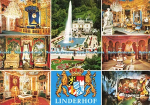 D181110 Linderhof. Konigsschloss Linderhof. Fontane. Kienberger. Multi View - Picture 1 of 3