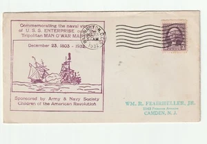 1932 U.S.S. ENTERPRISE COMEMMORATIVE US NAVAL VICTORY COVER - Picture 1 of 2