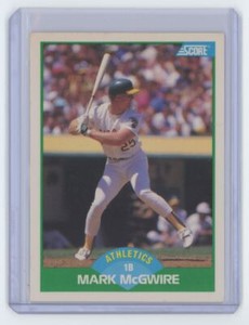1989 Score Mark McGwire Baseball Card #3