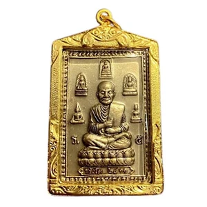 Cinco Buda Phra Somdej Toh con colgante amuleto tailandés rezando Katha - Imagen 1 de 5