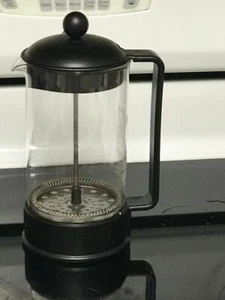 Bodum Brazil 3 Tassen French Press Kaffeemaschine 12 Unzen Schwarz TOP GEBRAUCHTER ZUSTAND - Bild 1 von 1