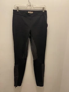 Burberry Ponte Leggings Riding Pants Leather Patches - Picture 1 of 9