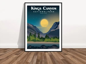 Kings Canyon National Park Travel Print-California Camping Trip-Home Decor - Picture 1 of 4