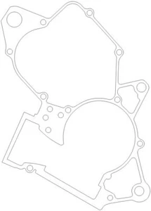 Honda CR125R 11191-KZ4-L30 Center Case Gasket - Foto 1 di 1