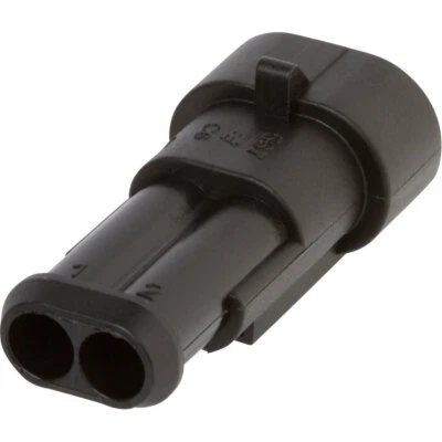 **10PZ* CONNETTORE AMP TYCO SUPER SEAL 2 POLI MASCHIO 282080-1 IP67 IMPERMEABILE - Immagine 1 di 2