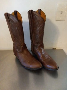 Nocona brauner Leder Cowboystiefel Western Modell 54231 Größe 12B - Bild 1 von 8