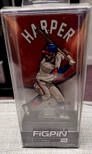FiGPiN MLB Bryce Harper Qualität Lasergravur Sammlerstück Pin (S14) Phillies - Bild 1 von 3