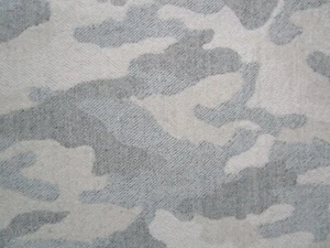 Holland & Sherry CAVENDISH Wool Fabric Camouflage Grey Beige White *29"x59" unit - Picture 1 of 7