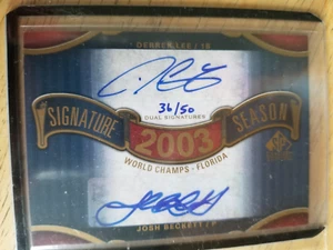 2012 SP Signature Edition Signature Season Dual Autograph D Lee / J Beckett /50 - Picture 1 of 2