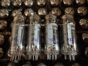 6P14P-EV = 6P14P-ER, EL84, 6BQ5 NOS OTK USSR OUTPUT PENTODE MATCHED QUAD 4pcs+ - Picture 1 of 13