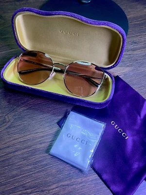 Gafas de sol unisex doradas y rosas GUCCI GG0807sa Foto 1 de 4