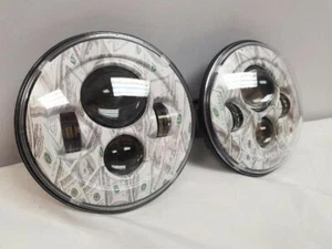 7” BIG MONEY DESIGN For Suzuki Jeep Wrangler JK CJ TJ Rubicon LED Headlights Set - Bild 1 von 3