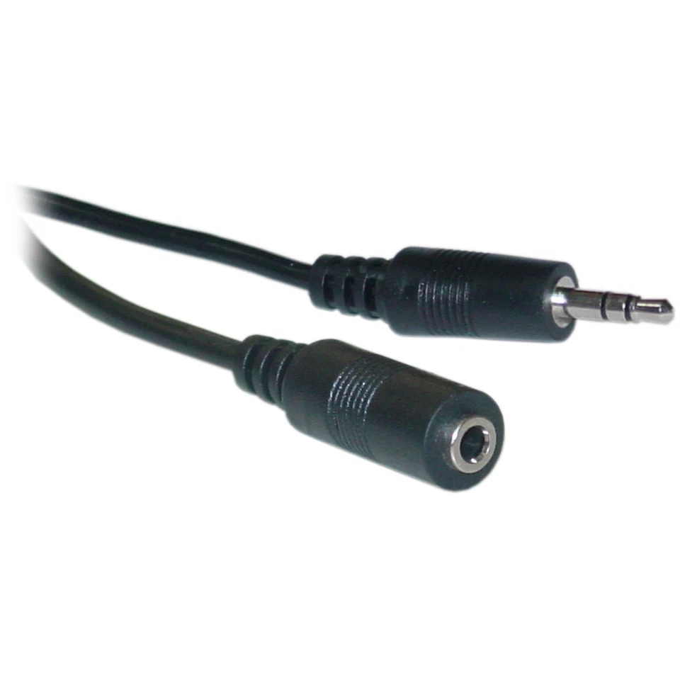 25ft 3.5mm Stereo Extension Cable, 3.5mm Male to 3.5mm Female  10A1-01225 - Image 1 of 1