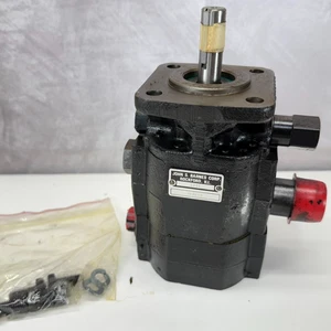 Hydraulic External Gear Pump 4F664A JOHN S. BARNES 2-Stage Hi-Low 2394 NOS - Picture 1 of 13