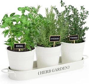 PERFNIQUE Indoor Herb Garden, Herb Planter for Indoor/Outdoor, Farmhouse Plant P - Picture 1 of 12