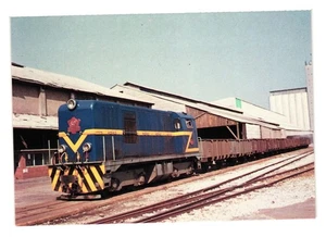 Locomotora Diesel Eléctrica MO 1002 Postcard Vintage Barcelona 1975 Train Spain - Picture 1 of 2