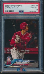 PSA 10 SHOHEI OHTANI/OTANI 2018 TOPPS UPDATE US189 LA ANGELS Rookie RC GEM MINT - Picture 1 of 2