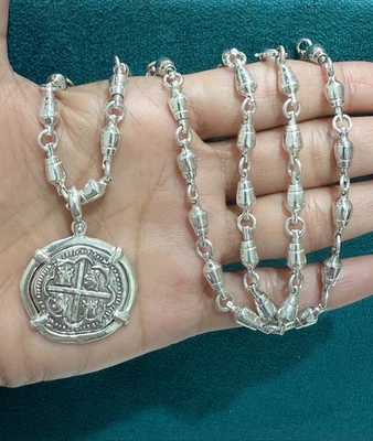 COLGANTE MONEDA PLATA MACIZA ATOCHA Foto 1 de 4