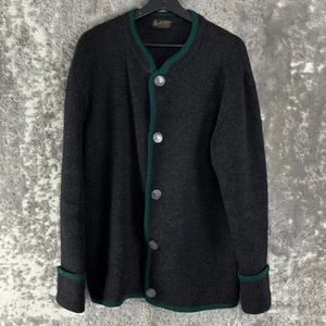 Kitex Size L Wool Cardigan Sweater Black Casual Outdoor Long Sleeve Button - Picture 1 of 9