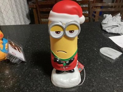 2024 Minions Kevin Tabletop Blow Mold 14” Christmas Despicable Me Ugly Sweater - Image 1 of 3